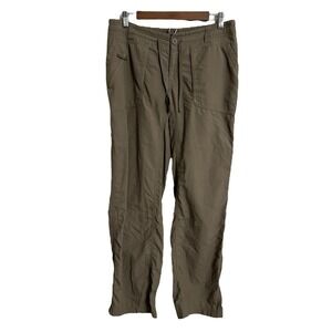 The North Face roll up convertible pants women's medium green camp hike gorpcore